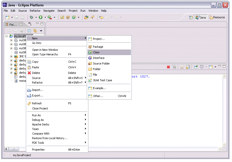 Derby Embedded Driver Memory Settings